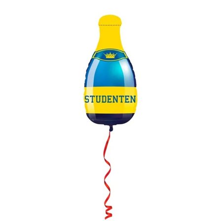 Folieballong Studenten champagneflaska 75 cm - Partyninja.se