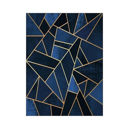 Geometriske Linjer Myk Matte for Stue Soverom Hjem Matte Gulvmatte Dekorer Dørmatte 2 Fot X 2 PAD