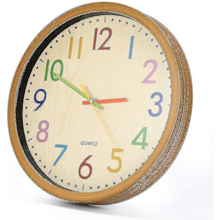 Farve vægur Cartoon soveværelse stue ur personaliseret kreativt børneværelse ur