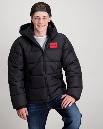 HUGO PUFFER JACKET Zwart Jassen Jongens - Kids Brand Store