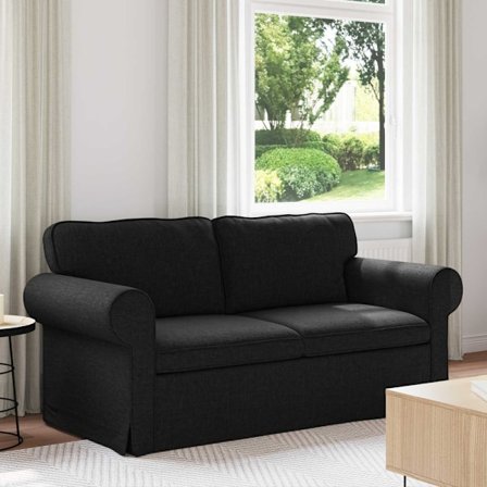 Soffa 140cm Svart Metall