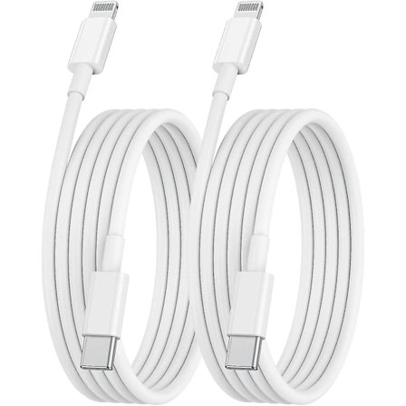 Usb C til Lightning-kabel 2m, 2-pakning Iphone-laderkabel 2m for Apple Usb C-lader Z