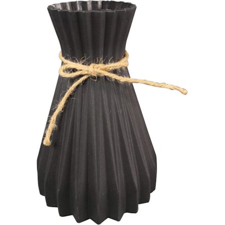 Vase Dekorativ Vase til Bryllupper, Festivaler og Fester 17 * 10 * 7cm Sort 2 Stk