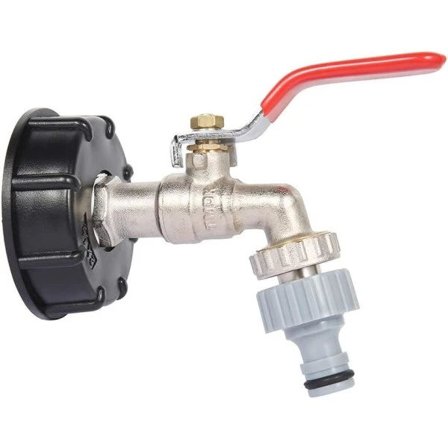 IBC Tank Adapter S60X6 Erstatningsventilkobling 1/2 " slange - -