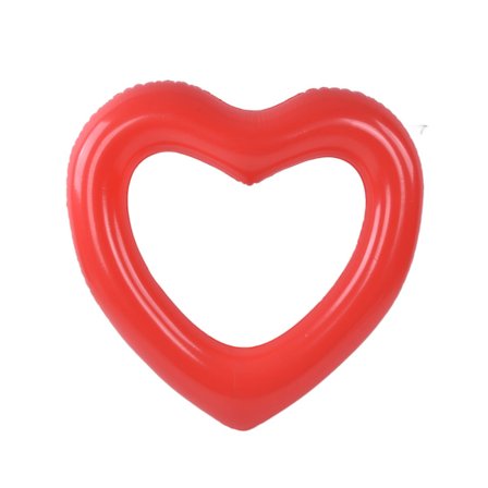 Svømme Ring PVC Oppustelig Hjerteformet Flydende Bærbar til Pool Strand Rejse