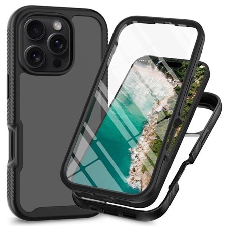 360 Full Cover Edge Case iPhone 16 Pro Max Black