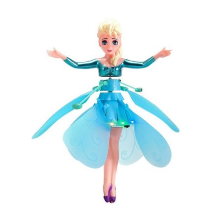 Lille Prinsesse Roterende Lysende Dukke Dansende Gestusinduktion Flyvende Legetøj