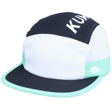 Kumo - Vit 5panel Keps - On Top Cloudfit White/Black/Teal 5-Panel @ Hatstore