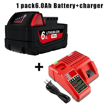 6000mAH/9000mAH Milwaukee M18 18V Korvaus Milwaukee M18B5 XC Li-ion akulle 48-11-1815 48-11-1850 2604-22 2604-20
