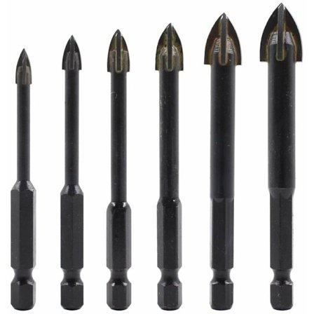 Tungsten Carbide Tile Drill Bits og Drill Bits Kit -(Tile, Brick