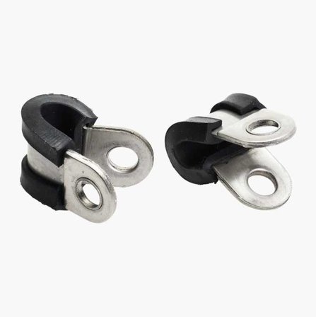 Gummiklädd klammer 13 mm 2 st.