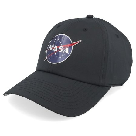 American Needle - Schwarz unconstructed Cap - Nasa Pace Slouch Black Dad Cap / Unconstructed @ Hatstore