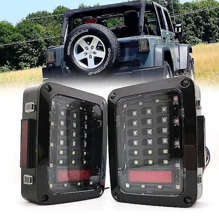 2kpl Led Takavalo Taka Takapuskurin Valo Pysäköinti Takajarru Peruutusjarru Takalamppu Jeep Wrangler Jk 2007-2016.
