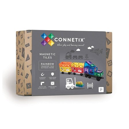 Connetix Transport Pack Magnetsæt Rainbow 50 Dele, Børn & Forældre, Motorik & Bevægelse, Øvrigt