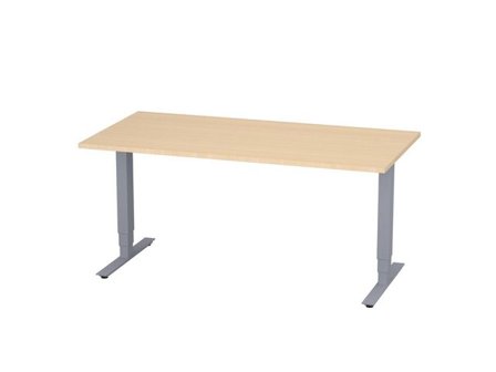 deNord Design Bord höj/sänk Pro 1600x800 björk/silver - Lyreco - Kontorsmöbler och inredning - Bord och hurtsar - Skrivbord - Höj/sänkbar