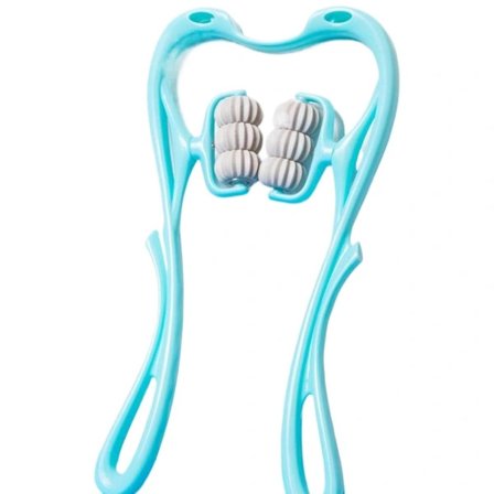 Kohdunkaulan hierontalaite - manuaalinen niskapuristin ja niskavaivaaja - kannettava meridiaanirulla kotikäyttöön