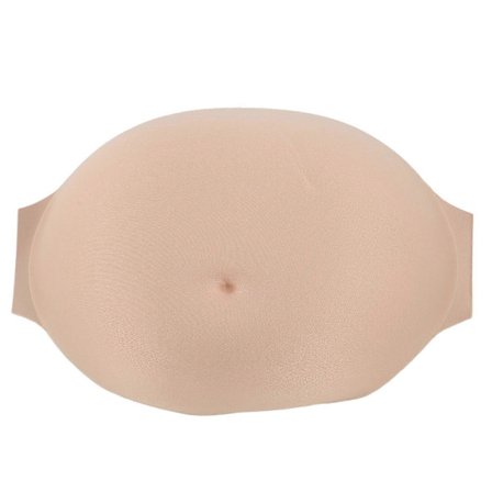 Gravid Mage Kostyme Memory Foam Realistisk Krok Løkke Feste Pustende Kunstig Mage Kul for Fester Sceneopptreden 3-4 Måneder