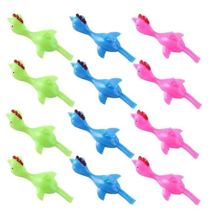 30 stk. Slangebøsser Kylling Slangebøsser Legetøj Skydende Kylling Legetøj Elastisk Kylling Legetøj Kylling Legetøj