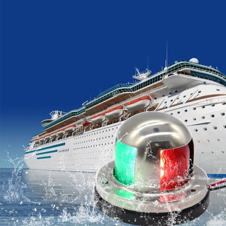12v marina LED-båtsnavigationsljus, vattentät marin navigering