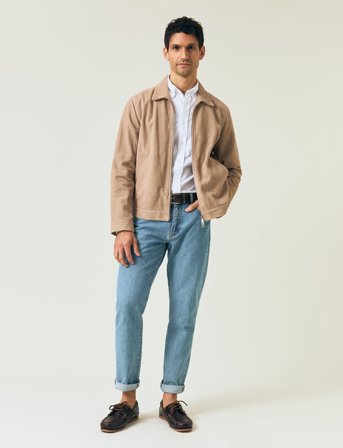 Lexington Clothing Dusty Suede Jacket - Beige - XXL