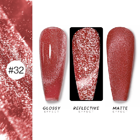 AS 15ml Magnetisk Katt Gel Nagellack Cat Eye Glitter Effekt Semi Permanent 36 Färger Soak Off UV Gel Lack Manikyr Nagelkonst