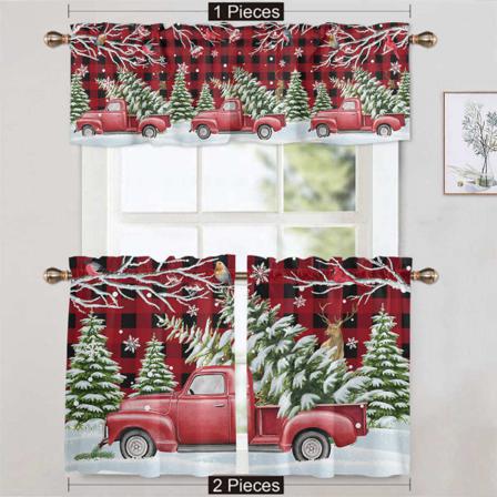 1/2 St Printed Snögubbe Print Draperier Paneler Xmas Kort Panel