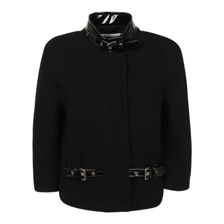 Moschino Bonge Buckle Jakke Sort, Dame