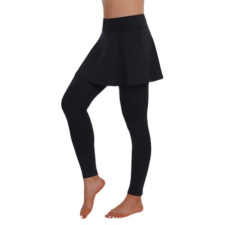 【PP】Kjole Leggings til Kvinder, Yoga Leggings med Kjoler-FA1- L