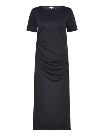 Tommy Hilfiger | Slash Nk Rouched Midi Dress Ss | S