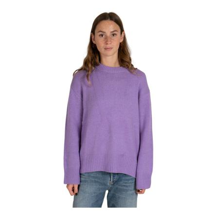 Lisa Yang, Round-neck Knitwear Paars, Dames, Maat:XS