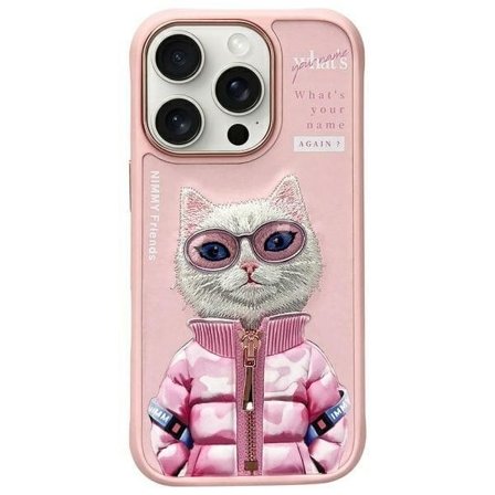 Nimmy Cool&Cute 2.0 katteveske for iPhone 16 Pro - rosa