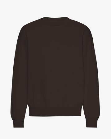 Organic Oversized Crew - Coffee Brown - Male - 2XL