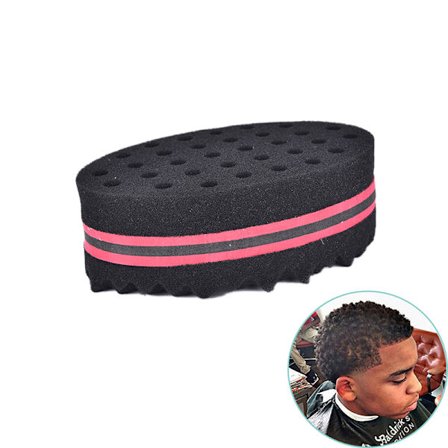 Wave Barber Hair Brush Sponge For Dreads Afro Locs Twist Curl C