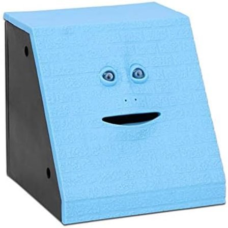 1 stk Spargris med ansikt som spiser penger Spargrisboks Katt Sparing