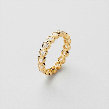 Bezel Heart Ring