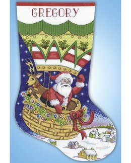 Stickpackung Strumpf Ballonfahrt - Design Works Crafts