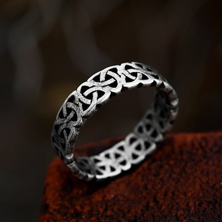 Ring - Norse Mythology - Eternity knots whit smooth surface