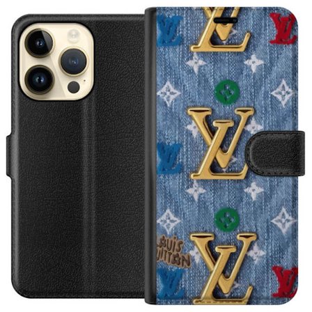 Kompatibelt Plånboksfodral till Apple iPhone 14 Pro LV Mönster Lyx Mode Designer