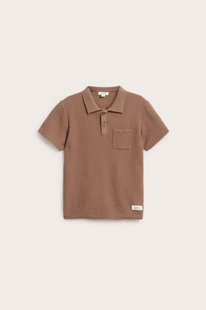 Newbie | Koszulka polo z krótkimi rękawami Brązowy 98/104 | Brązowy