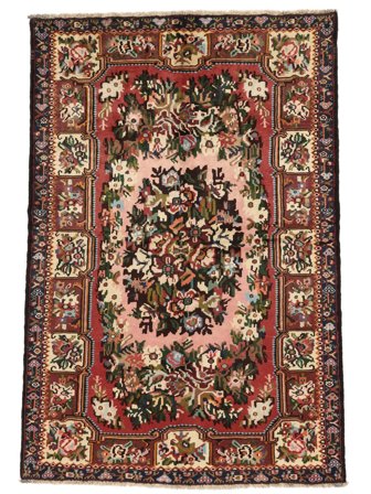 Bakhtiari Rug 170X250 Black/Dark Red Wool, Persia