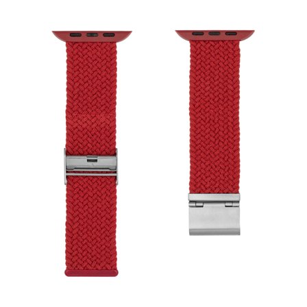 Flätad armband till Apple Watch - Röd | Armband Från Yedi