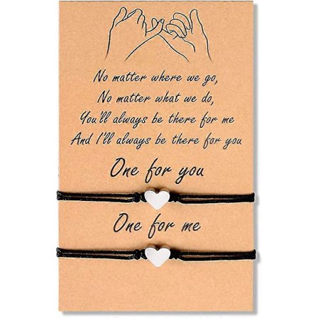 Pinky Promise Matchande Armband Kvinna Armband Vänskap Långdistans Charm