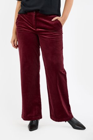 B. COPENHAGEN - Bukser - Bordeaux - Fløjl