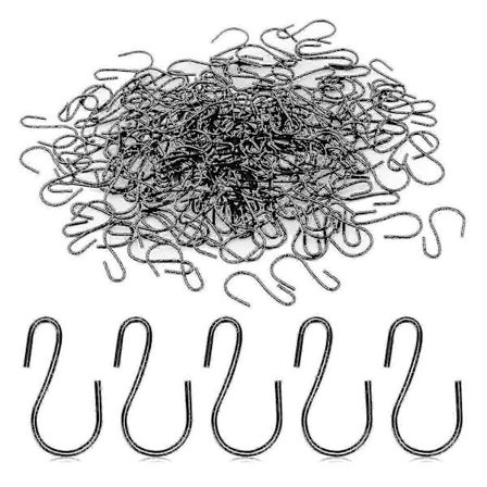 120 stk Mini S-formede kroker, 1 tomme, S-formede kroker, Små S-formede kroker, Dekorative metallkroker, F