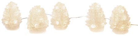 Konstsmide 6290-103 Dekorationsbelysning kottar, akryl, 5 st, 40 LED, Belysning