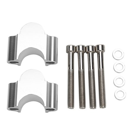 28 mm Alumiininen Ohjaustangon Nostin Kiinnitysruuvi 28 mm Korkeuden Sovitin Moottoripyörälle ATV:lle Hopea