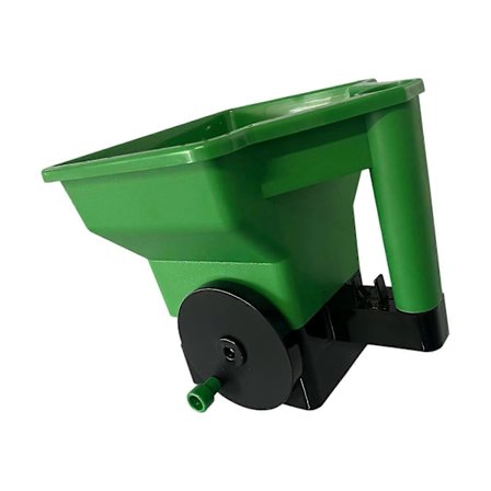 Ett Hånds Betjent Frøspreder Ergonomisk Grep Slitesterke ABS Materialer For Hagearbeid & Jordbruk Justerbar Dosering Grønn