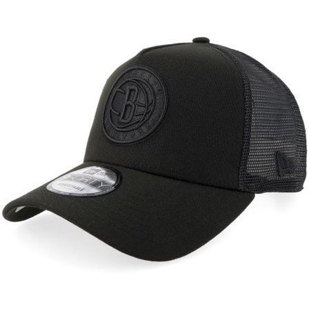 New Era - NBA Svart trucker Keps - Hatstore Exclusive x Brooklyn Nets 9FORTY Black A-frame Trucker @ Hatstore