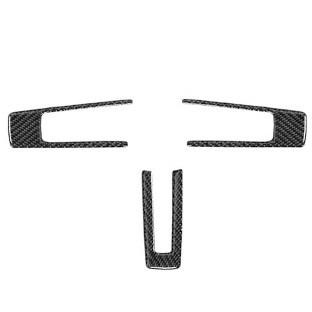 3 stk. Kulfiber Interiør Rat Dekorative Dæksel Passer til Ford Mustang 2009-2013