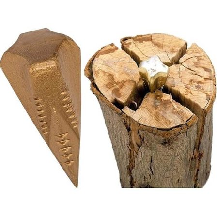 Manuel trækløver – 4LB diamantkile, 4-vejs stål, trækløvningsværktøj til brændekløvning